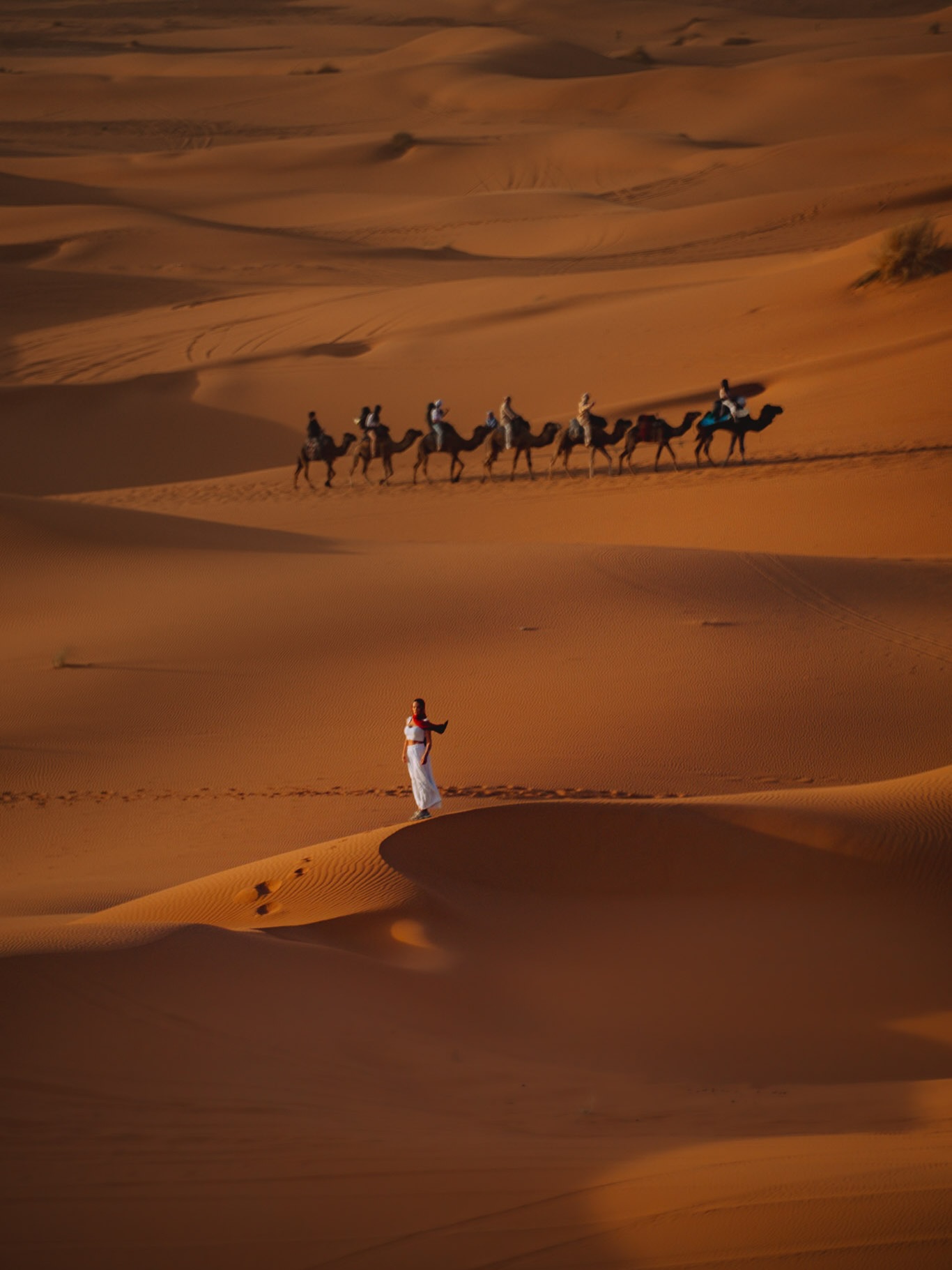 Berber musicians performing at a desert camp near Merzouga