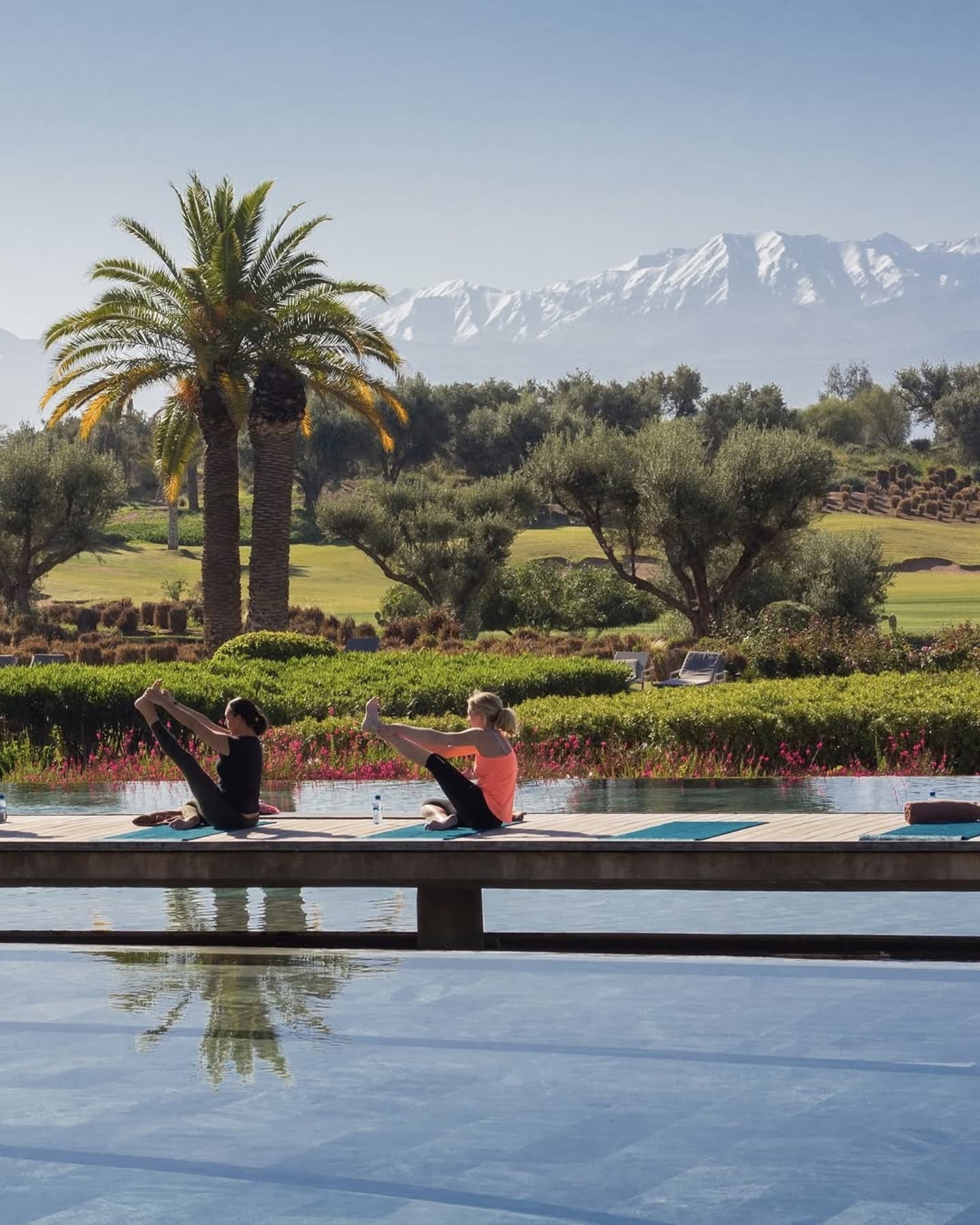 Yoga retreat session in Marrakech, Morocco