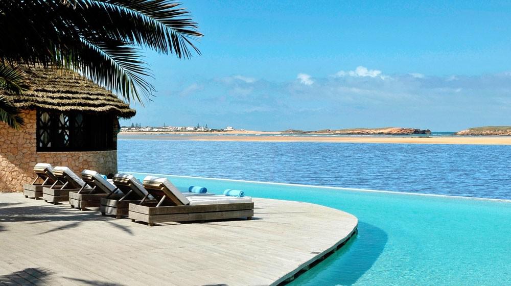 La Sultana Oualidia hotel on the Atlantic lagoon of Oualidia